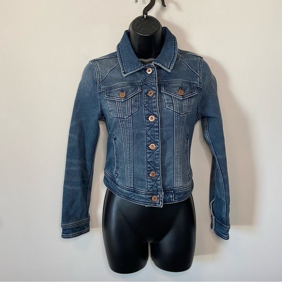 Anthropologie Pilcro and the Letterpress Classic Denim Trucker Jacket Size XS P - Picture 2 of 12